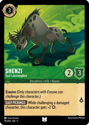 Shenzi - Scar's Accomplice (70/204) - Shimmering Skies - Premium Lorcana Single from Shimmering Skies - Just $0.25! Shop now at Game Crave Tournament Store