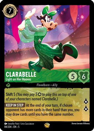 Clarabelle - Light on Her Hooves (84/204) - Shimmering Skies - Premium Lorcana Single from Shimmering Skies - Just $16.13! Shop now at Game Crave Tournament Store