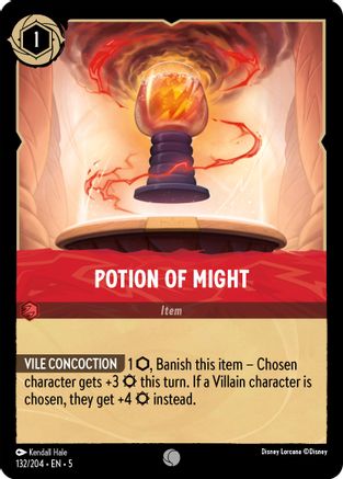 Potion of Might (132/204) - Shimmering Skies - Premium Lorcana Single from Shimmering Skies - Just $0.25! Shop now at Game Crave Tournament Store