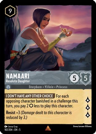 Namaari - Resolute Daughter (182/204) - Shimmering Skies Cold Foil - Premium Lorcana Single from Shimmering Skies - Just $0.43! Shop now at Game Crave Tournament Store