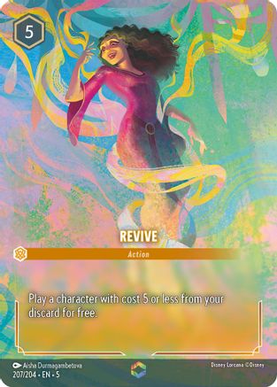 Revive (Enchanted) (207/204) - Shimmering Skies Holofoil - Premium Lorcana Single from Shimmering Skies - Just $27.04! Shop now at Game Crave Tournament Store