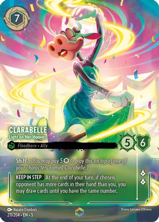 Clarabelle - Light on Her Hooves (Enchanted) (211/204) - Shimmering Skies Holofoil - Premium Lorcana Single from Shimmering Skies - Just $93.44! Shop now at Game Crave Tournament Store