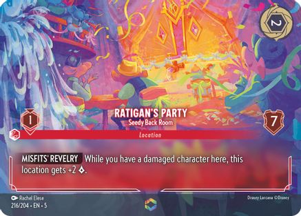 Ratigan's Party - Seedy Back Room (Enchanted) (216/204) - Shimmering Skies Holofoil - Premium Lorcana Single from Shimmering Skies - Just $17.81! Shop now at Game Crave Tournament Store