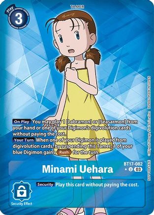Minami Uehara (Box Promotion Pack: Secret Crisis) (BT17-082) - Secret Crisis Foil - Premium Digimon Single from Bandai - Just $0.39! Shop now at Game Crave Tournament Store