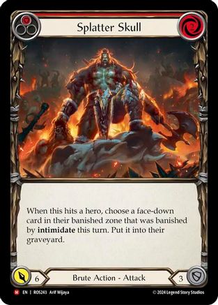 Splatter Skull (ROS243) - Rosetta Rainbow Foil