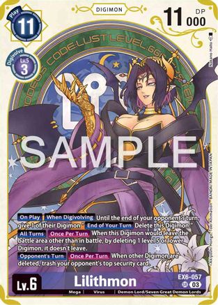 Lilithmon (Premium Heroines Set) (EX6-057) - Infernal Ascension - Premium Digimon Single from Bandai - Just $11.74! Shop now at Game Crave Tournament Store