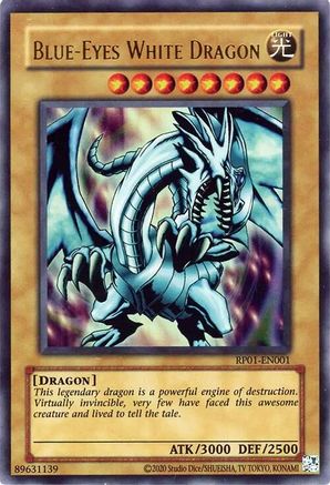 Blue-Eyes White Dragon (RP01-EN001) - Retro Pack (2020 Date Reprint) Unlimited - Premium Yugioh Single from Konami - Just $4.78! Shop now at Game Crave Tournament Store