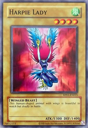 Harpie Lady (RP01-EN025) - Retro Pack (2020 Date Reprint) Unlimited - Premium Yugioh Single from Konami - Just $0.25! Shop now at Game Crave Tournament Store