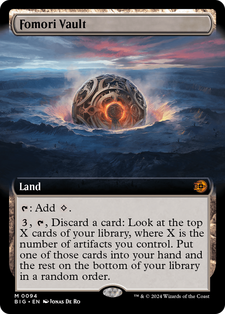 Fomori Vault (BIG-094) - The Big Score: (Extended Art) - Premium MTG Single from Wizards of the Coast - Just $15.10! Shop now at Game Crave Tournament Store