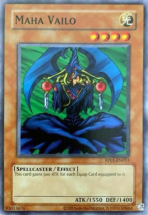 Maha Vailo (RP01-EN053) - Retro Pack (2020 Date Reprint) Unlimited - Premium Yugioh Single from Konami - Just $0.25! Shop now at Game Crave Tournament Store