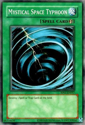 Mystical Space Typhoon (RP01-EN057) - Retro Pack (2020 Date Reprint) Unlimited - Premium Yugioh Single from Konami - Just $0.25! Shop now at Game Crave Tournament Store