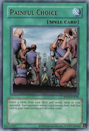 Painful Choice (RP01-EN059) - Retro Pack (2020 Date Reprint) Unlimited - Premium Yugioh Single from Konami - Just $0.92! Shop now at Game Crave Tournament Store