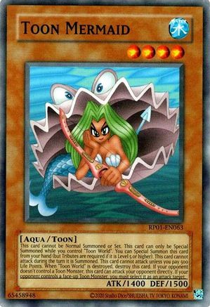 Toon Mermaid (RP01-EN063) - Retro Pack (2020 Date Reprint) Unlimited - Premium Yugioh Single from Konami - Just $0.25! Shop now at Game Crave Tournament Store