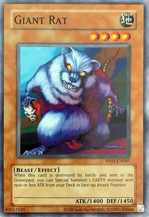 Giant Rat (RP01-EN067) - Retro Pack (2020 Date Reprint) Unlimited - Premium Yugioh Single from Konami - Just $0.25! Shop now at Game Crave Tournament Store