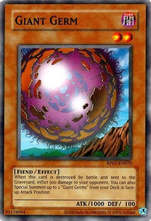 Giant Germ (RP01-EN070) - Retro Pack (2020 Date Reprint) Unlimited - Premium Yugioh Single from Konami - Just $0.25! Shop now at Game Crave Tournament Store