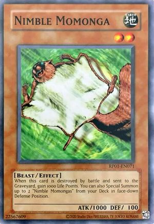 Nimble Momonga (RP01-EN071) - Retro Pack (2020 Date Reprint) Unlimited - Premium Yugioh Single from Konami - Just $0.25! Shop now at Game Crave Tournament Store