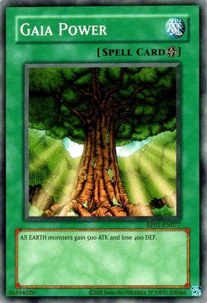 Gaia Power (RP01-EN077) - Retro Pack (2020 Date Reprint) Unlimited - Premium Yugioh Single from Konami - Just $0.25! Shop now at Game Crave Tournament Store