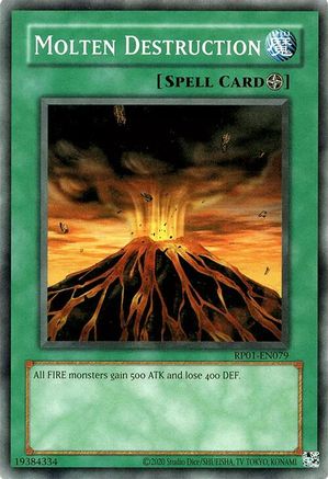 Molten Destruction (RP01-EN079) - Retro Pack (2020 Date Reprint) Unlimited - Premium Yugioh Single from Konami - Just $0.25! Shop now at Game Crave Tournament Store