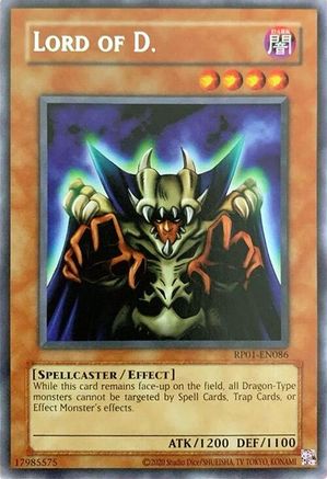 Lord of D. (RP01-EN086) - Retro Pack (2020 Date Reprint) Unlimited - Premium Yugioh Single from Konami - Just $0.25! Shop now at Game Crave Tournament Store