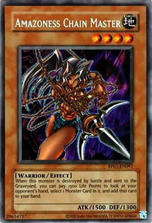 Amazoness Chain Master (RP01-EN097) - Retro Pack (2020 Date Reprint) Unlimited - Premium Yugioh Single from Konami - Just $8.68! Shop now at Game Crave Tournament Store