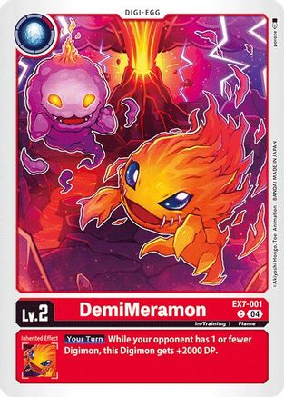DemiMeramon (EX7-001) - Digimon LIBERATOR - Premium Digimon Single from Bandai - Just $0.25! Shop now at Game Crave Tournament Store