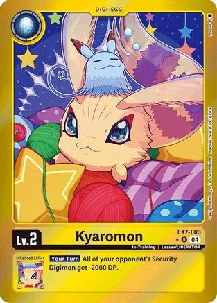 Kyaromon (Foil) (EX7-003) - Digimon LIBERATOR Foil - Premium Digimon Single from Bandai - Just $3.42! Shop now at Game Crave Tournament Store