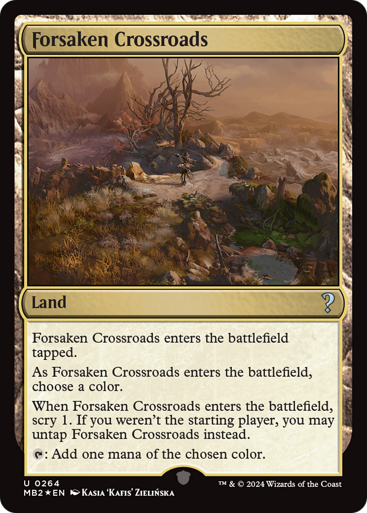 Forsaken Crossroads (MB2-264) - Mystery Booster 2 Foil - Premium MTG Single from Wizards of the Coast - Just $31.99! Shop now at Game Crave Tournament Store