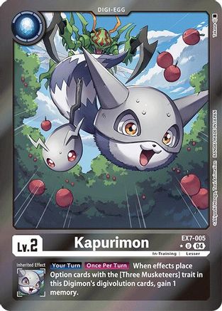 Kapurimon (Foil) (EX7-005) - Digimon LIBERATOR Foil - Premium Digimon Single from Bandai - Just $12.45! Shop now at Game Crave Tournament Store