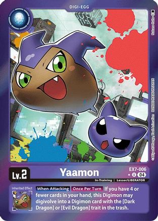 Yaamon (Foil) (EX7-006) - Digimon LIBERATOR Foil - Premium Digimon Single from Bandai - Just $18.71! Shop now at Game Crave Tournament Store