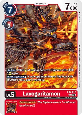 Lavogaritamon (EX7-012) - Digimon LIBERATOR - Premium Digimon Single from Bandai - Just $0.25! Shop now at Game Crave Tournament Store