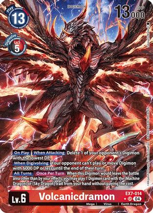 Volcanicdramon (Alternate Art) (EX7-014) - Digimon LIBERATOR Foil - Premium Digimon Single from Bandai - Just $19.48! Shop now at Game Crave Tournament Store