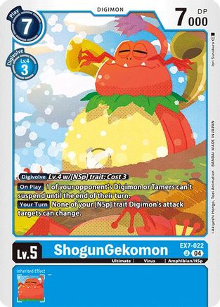 ShogunGekomon (EX7-022) - Digimon LIBERATOR - Premium Digimon Single from Bandai - Just $0.25! Shop now at Game Crave Tournament Store