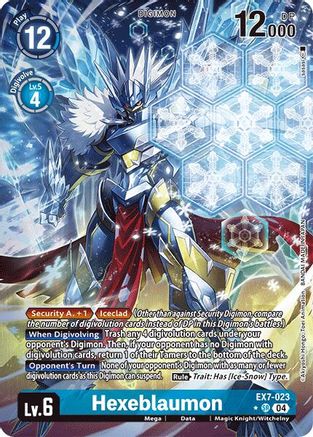 Hexeblaumon (Alternate Art) (EX7-023) - Digimon LIBERATOR Foil - Premium Digimon Single from Bandai - Just $47.45! Shop now at Game Crave Tournament Store