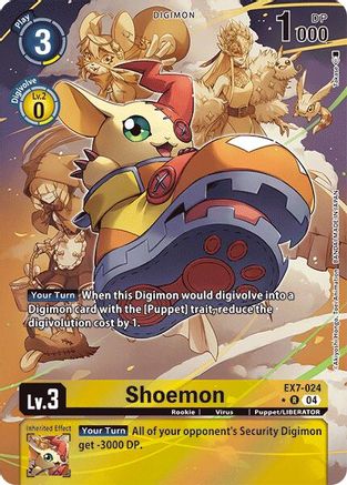 Shoemon (Alternate Art) (EX7-024) - Digimon LIBERATOR Foil - Premium Digimon Single from Bandai - Just $12.35! Shop now at Game Crave Tournament Store