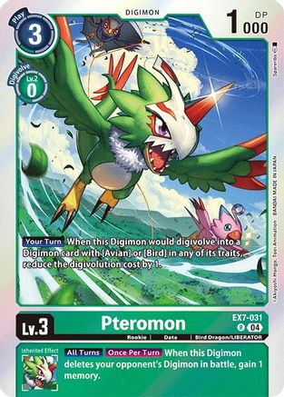 Pteromon (EX7-031) - Digimon LIBERATOR Foil - Premium Digimon Single from Bandai - Just $0.73! Shop now at Game Crave Tournament Store