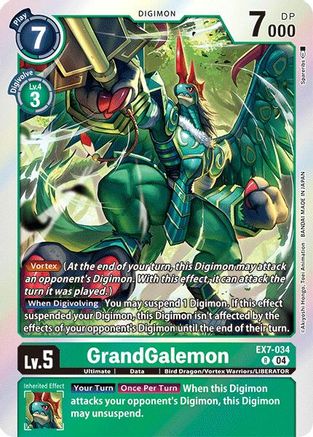 GrandGalemon (EX7-034) - Digimon LIBERATOR Foil - Premium Digimon Single from Bandai - Just $1.56! Shop now at Game Crave Tournament Store