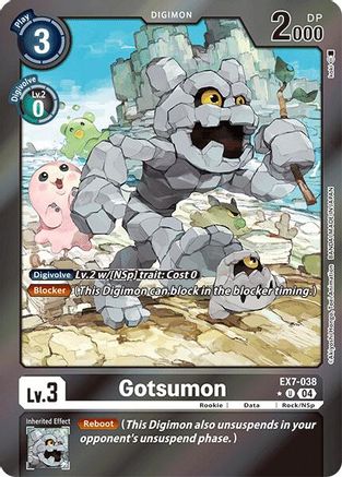 Gotsumon (Foil) (EX7-038) - Digimon LIBERATOR Foil - Premium Digimon Single from Bandai - Just $16.55! Shop now at Game Crave Tournament Store
