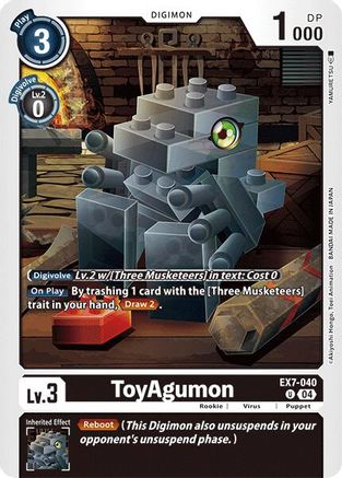 ToyAgumon - EX7-040 (EX7-040) - Digimon LIBERATOR - Premium Digimon Single from Bandai - Just $0.25! Shop now at Game Crave Tournament Store