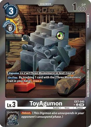 ToyAgumon - EX7-040 (Foil) (EX7-040) - Digimon LIBERATOR Foil - Premium Digimon Single from Bandai - Just $5.87! Shop now at Game Crave Tournament Store