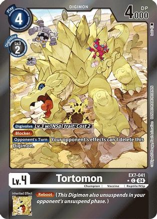 Tortomon (Foil) (EX7-041) - Digimon LIBERATOR Foil - Premium Digimon Single from Bandai - Just $1.70! Shop now at Game Crave Tournament Store