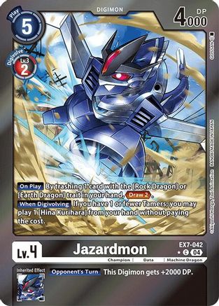 Jazardmon (Foil) (EX7-042) - Digimon LIBERATOR Foil - Premium Digimon Single from Bandai - Just $9.18! Shop now at Game Crave Tournament Store