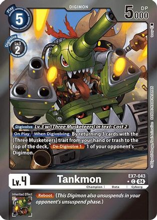 Tankmon (Foil) (EX7-043) - Digimon LIBERATOR Foil - Premium Digimon Single from Bandai - Just $5.22! Shop now at Game Crave Tournament Store
