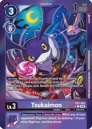 Tsukaimon (Foil) (EX7-052) - Digimon LIBERATOR Foil - Premium Digimon Single from Bandai - Just $2.83! Shop now at Game Crave Tournament Store