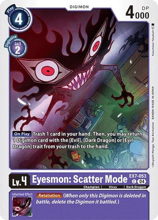 Eyesmon: Scatter Mode (EX7-053) - Digimon LIBERATOR - Premium Digimon Single from Bandai - Just $0.25! Shop now at Game Crave Tournament Store