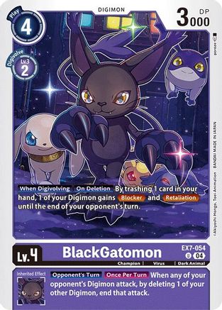 BlackGatomon (EX7-054) - Digimon LIBERATOR - Premium Digimon Single from Bandai - Just $0.25! Shop now at Game Crave Tournament Store