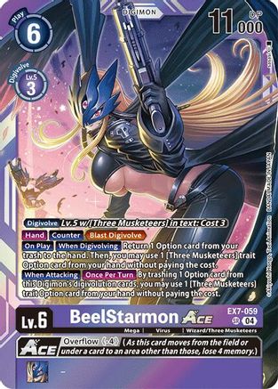 BeelStarmon ACE (EX7-059) - Digimon LIBERATOR Foil - Premium Digimon Single from Bandai - Just $6.91! Shop now at Game Crave Tournament Store