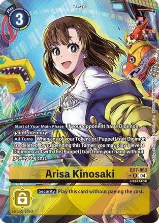 Arisa Kinosaki (Alternate Art) (EX7-063) - Digimon LIBERATOR Foil - Premium Digimon Single from Bandai - Just $17.06! Shop now at Game Crave Tournament Store
