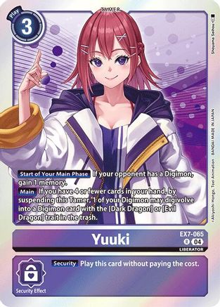 Yuuki (EX7-065) - Digimon LIBERATOR Foil - Premium Digimon Single from Bandai - Just $0.25! Shop now at Game Crave Tournament Store