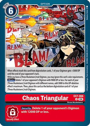Chaos Triangular (EX7-066) - Digimon LIBERATOR - Premium Digimon Single from Bandai - Just $0.25! Shop now at Game Crave Tournament Store