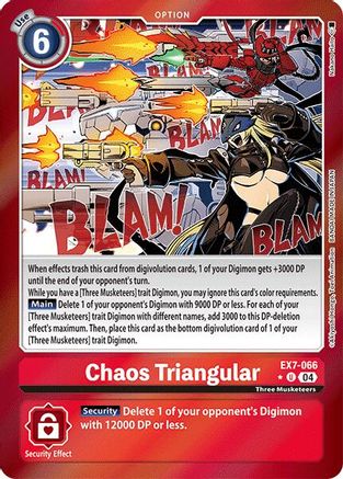 Chaos Triangular (Foil) (EX7-066) - Digimon LIBERATOR Foil - Premium Digimon Single from Bandai - Just $5.86! Shop now at Game Crave Tournament Store